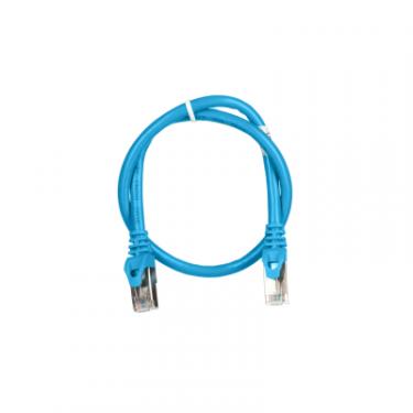 Патч-корд 2E 0.50м S/FTP Cat 6 CU PVC 26AWG 7/0.16 blue Фото 1