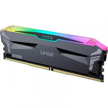 Модуль памяти для компьютера Lexar DDR5 32GB (2x16GB) 6000 MHz Ares RGB Black Фото 2