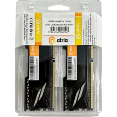 Модуль памяти для компьютера ATRIA DDR4 16GB (2x8GB) 2666 MHz Fly Black Фото 2