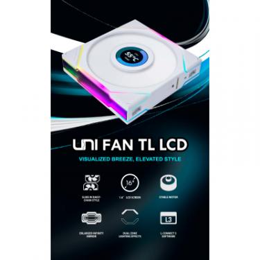 Кулер для корпуса Lian Li Reverse TL LCD 120-1, White Cooler Фото 6