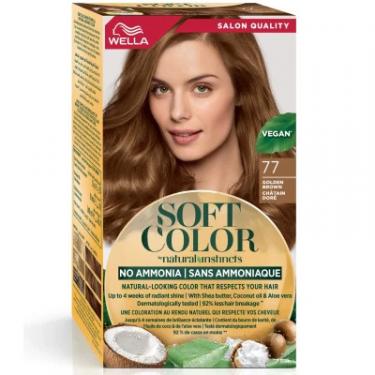 Краска для волос Wella Soft Color Безаміачна 77 - Золотисто-коричневий Фото