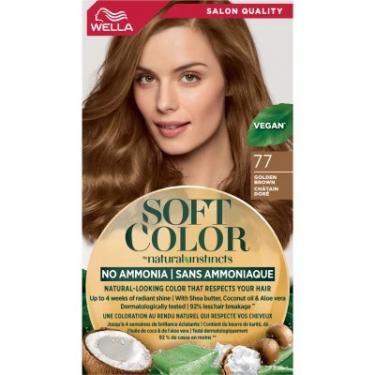 Краска для волос Wella Soft Color Безаміачна 77 - Золотисто-коричневий Фото 1