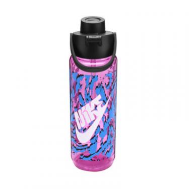 Бутылка для воды Nike TR Renew Recharge Chug Bottle 24 OZ рожевий, чорни Фото