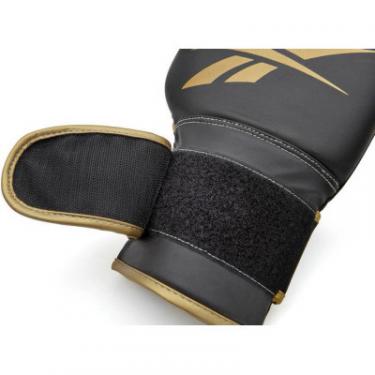 Боксерские перчатки Reebok Boxing Gloves чорний, золото RSCB-12010GB 12 унцій Фото 9