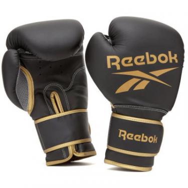 Боксерские перчатки Reebok Boxing Gloves чорний, золото RSCB-12010GB 12 унцій Фото
