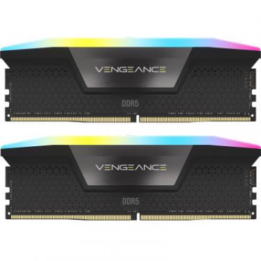 Модуль памяти для компьютера Corsair DDR5 32GB (2x16GB) 6000 MHz Vengeance RGB Black Фото