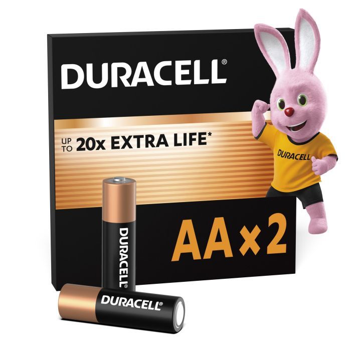 Батарейка Duracell AA лужні 2 шт. в упаковці Фото