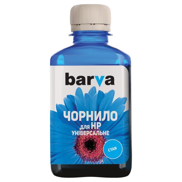 Чернила Barva HP Universal №2 CYAN 180г Фото