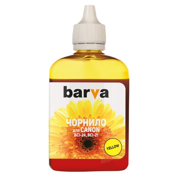 Чернила Barva CANON BCI-24 90г YELLOW Фото