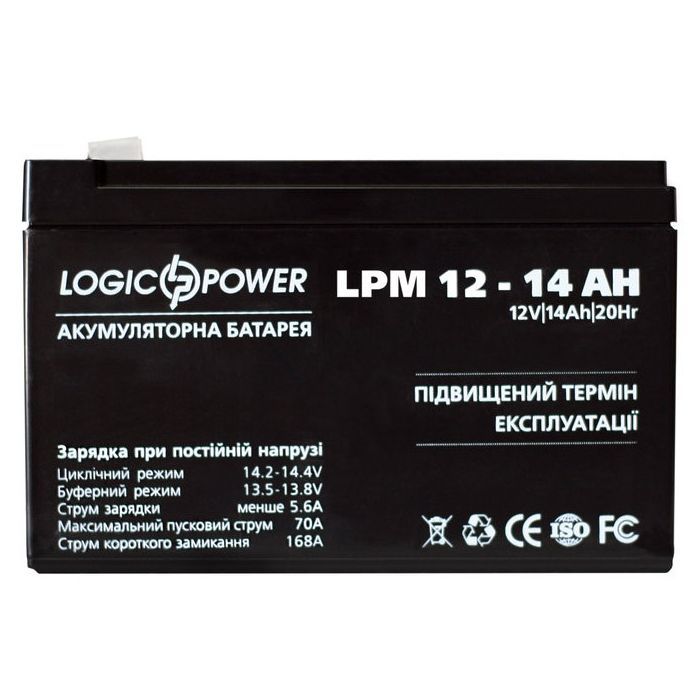 Батарея к ИБП LogicPower LPM 12В 14Ач Фото