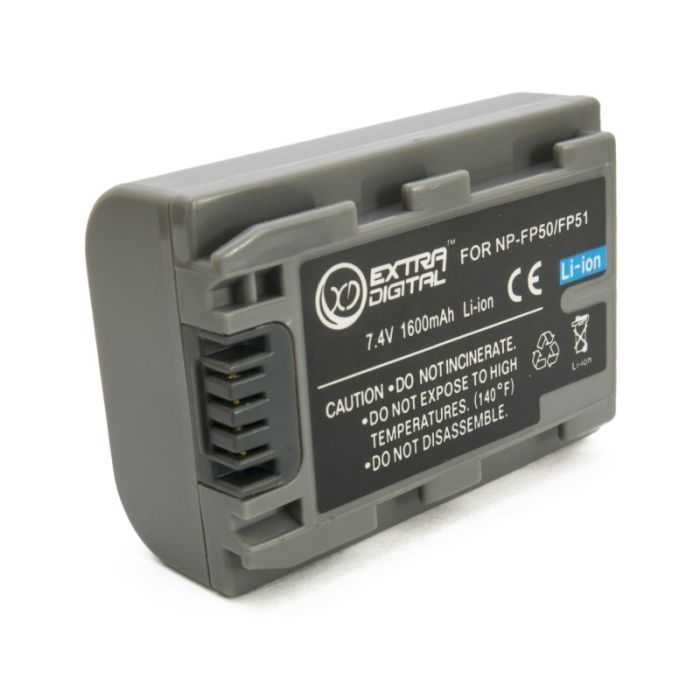 Аккумулятор к фото/видео Extradigital Sony NP-FP50 Фото
