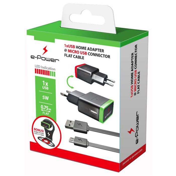 Зарядное устройство E-power 1 * USB 1A Фото