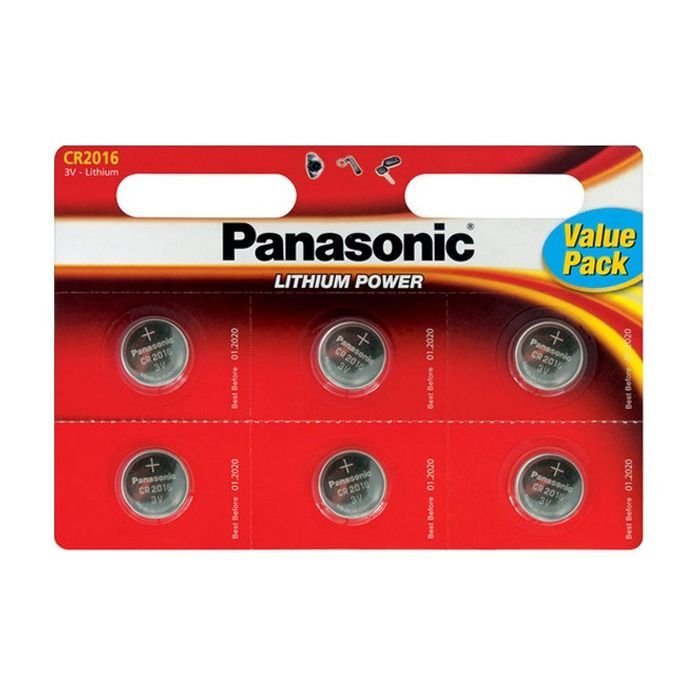 Батарейка Panasonic CR 2016 * 6 LITHIUM Фото