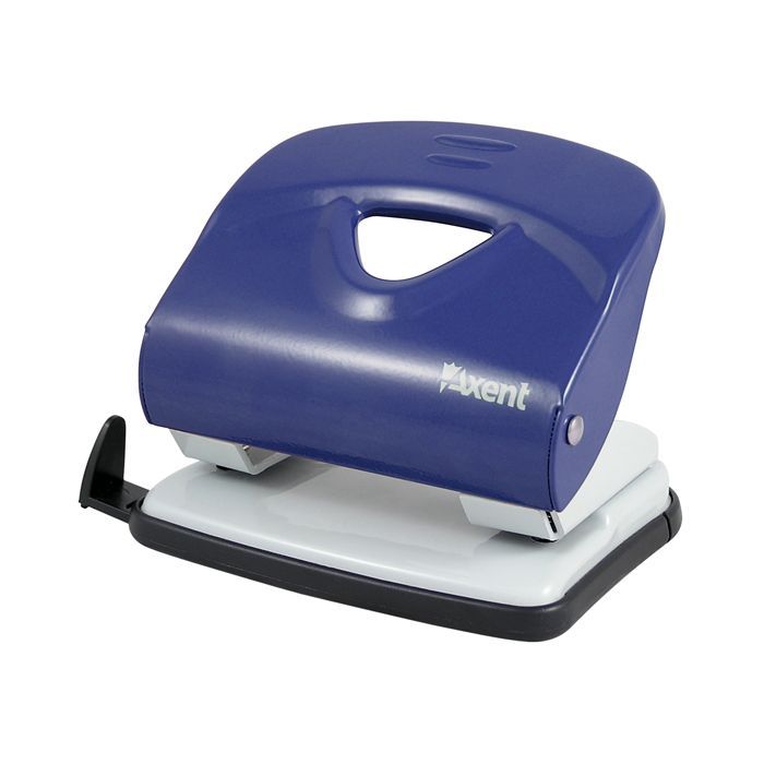 Дырокол Axent Exakt-2 metal, 30sheets, blue Фото