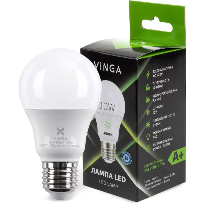 Лампочка Vinga VL-A60E27-104L Фото