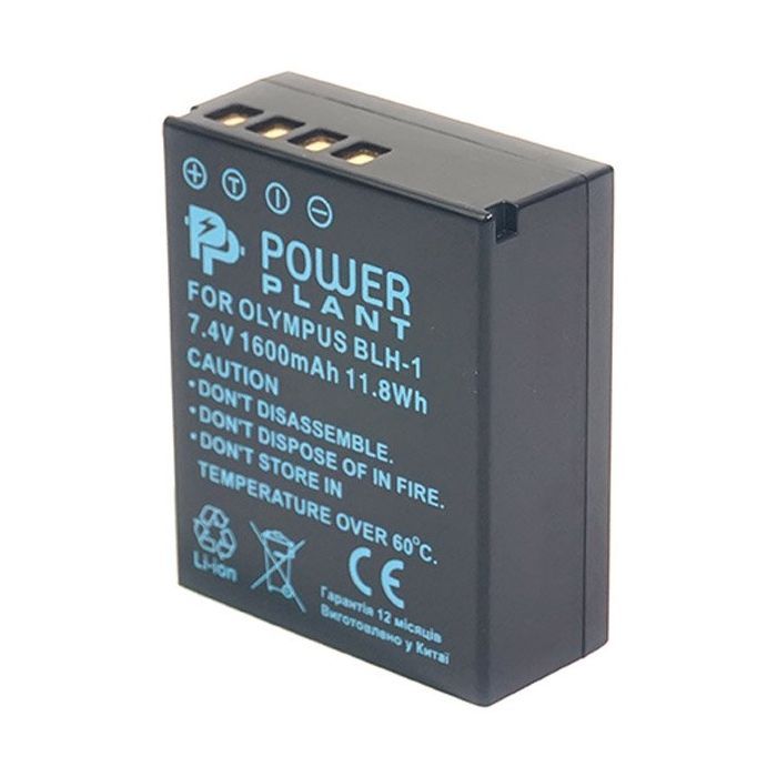 Аккумулятор к фото/видео PowerPlant Olympus BLH-1 1600mAh Фото