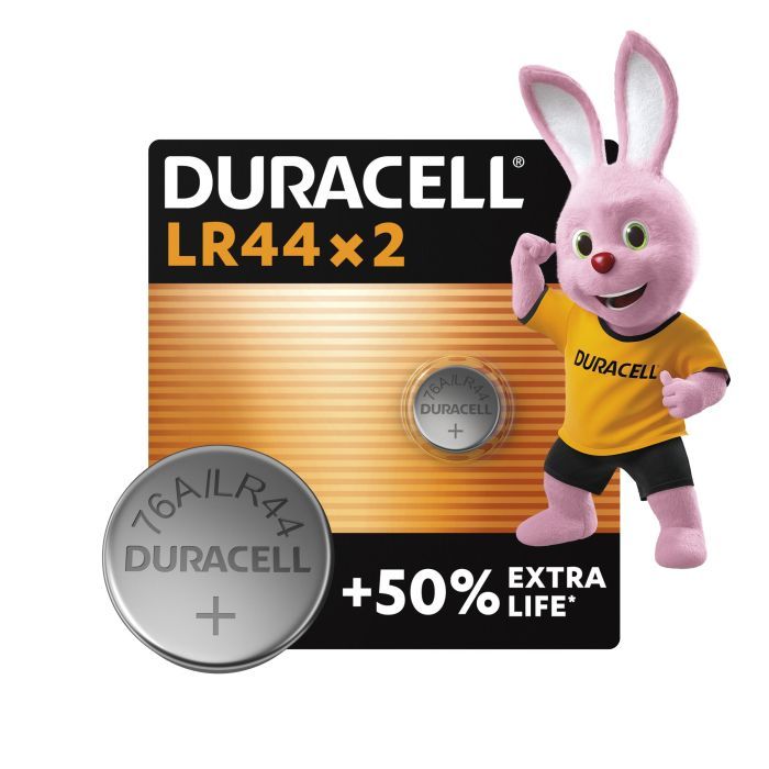 Батарейка Duracell LR44 1.5V спеціалізована лужна типу таблетка, 76A/ Фото