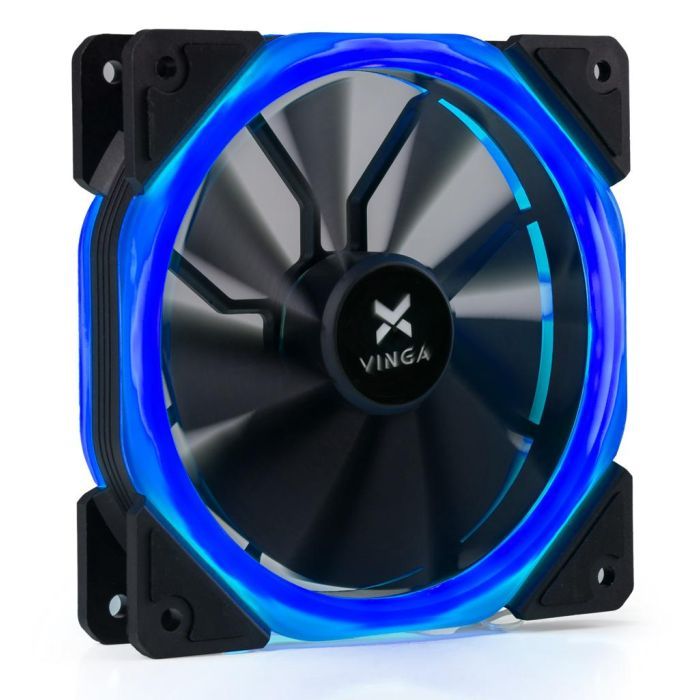 Кулер для корпуса Vinga LED fan-02 blue Фото