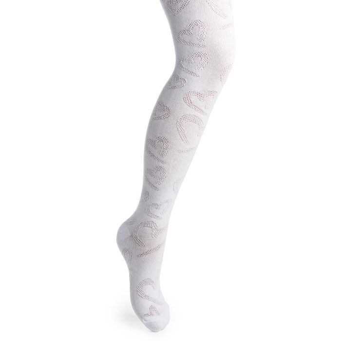 Колготки детские BNM ажурные в сердечки Фото