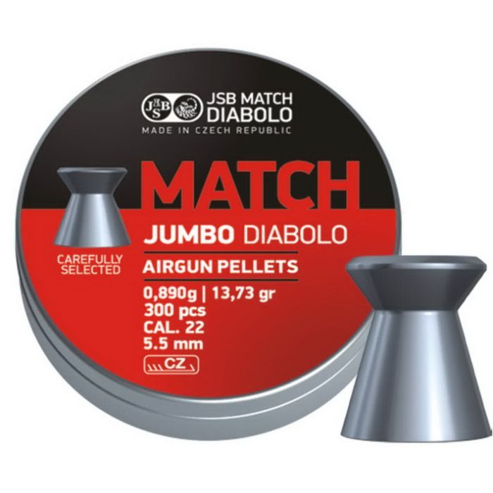 Пульки JSB Diabolo Jumbo Match 5.5мм, 0.89г (300шт) Фото