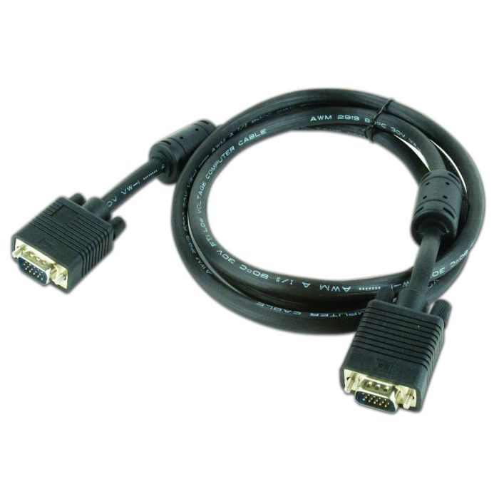 Кабель мультимедийный REAL-EL VGA 1.8m HD15M Pro black Фото 1