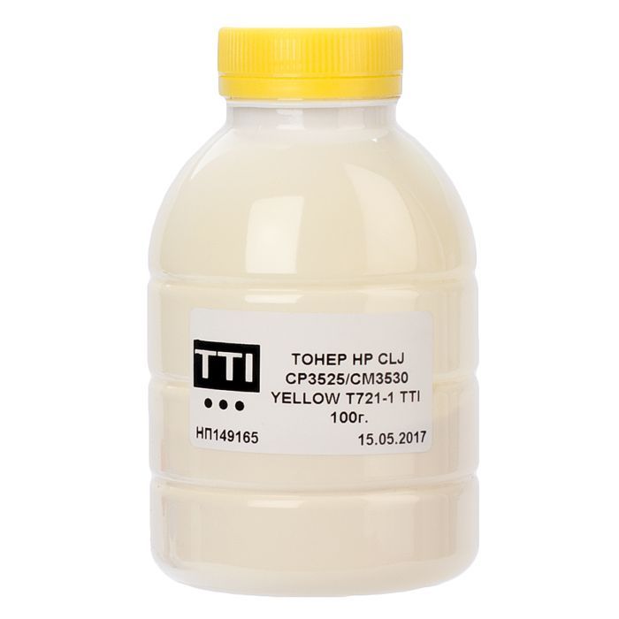 Тонер TTI HP CLJ CP3530/3525 100г YELLOW Фото