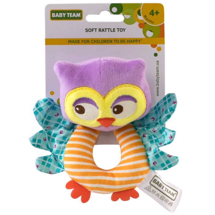 Погремушка Baby Team мягкая Фото