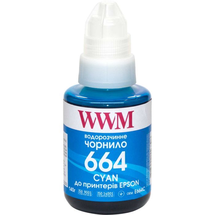 Чернила WWM Epson L110/L210/L300 140г Cyan Фото