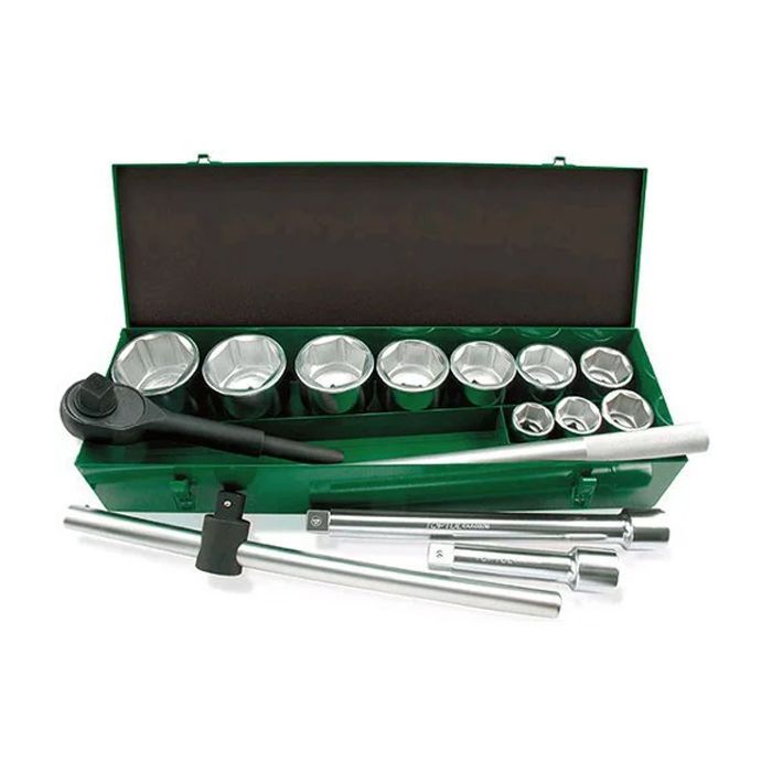 Набор инструментов Toptul автомобільний 1" 14од. (6-гр.) Фото