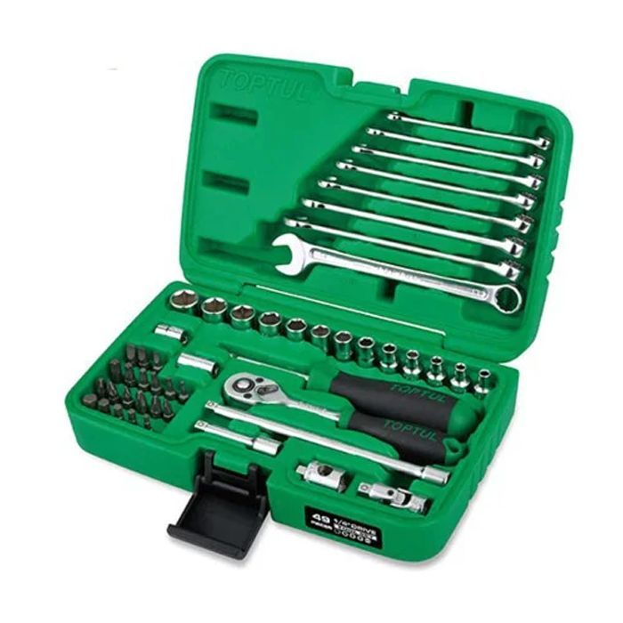 Набор инструментов Toptul 1/4" + ключі 49од. Фото