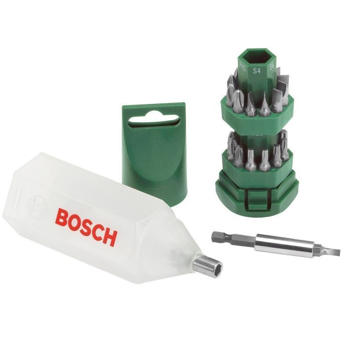 Набор бит Bosch 24 шт + магнитный держатель Фото