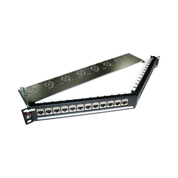 Патч-панель Molex 19" угловая 24xRJ-45 STP cat.6A, DG+, 1U Фото