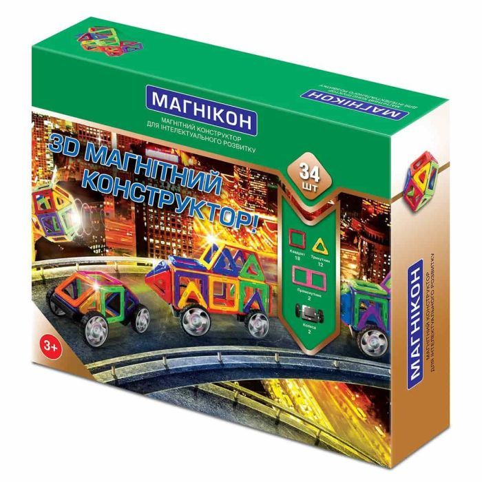 Конструктор Магнікон 34 деталей Фото