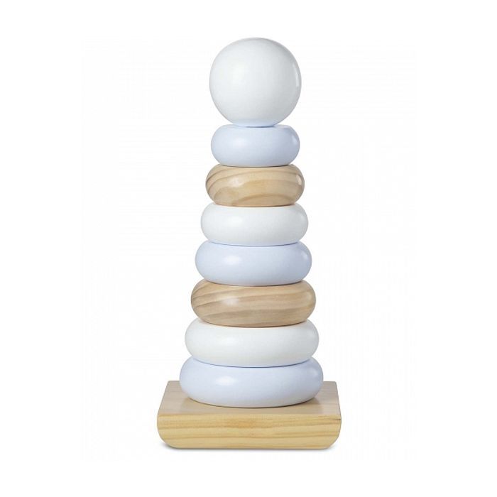 Развивающая игрушка Melissa&Doug Огромная натуральная деревянная пирамидка Фото