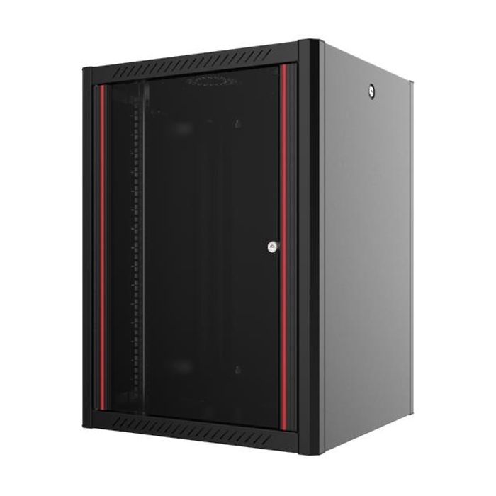 Шкаф настенный Mirsan WTN 19" 16U 600x560, RAL 9005 Фото