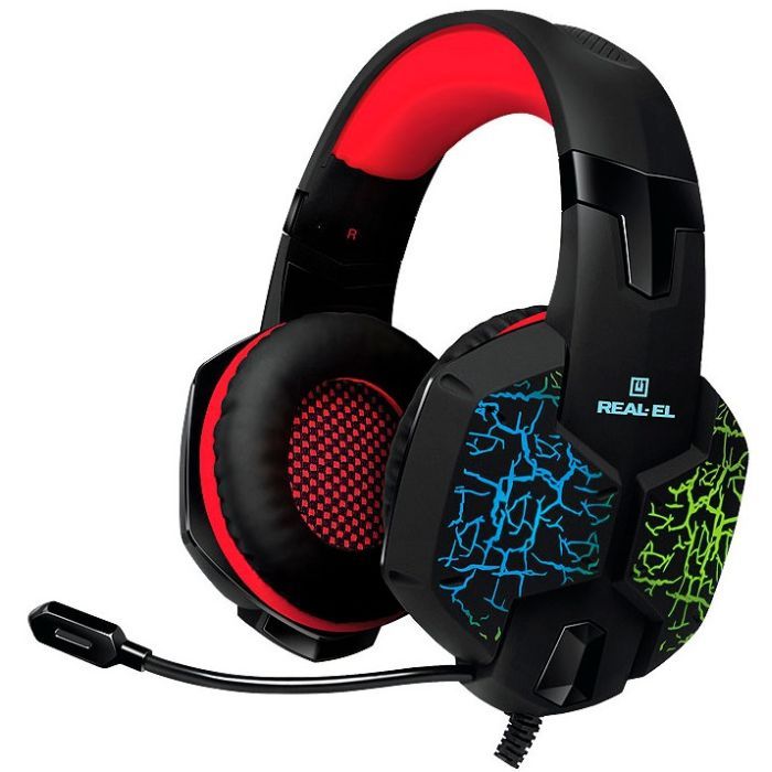 Наушники REAL-EL GDX-7750 Black-Red Фото