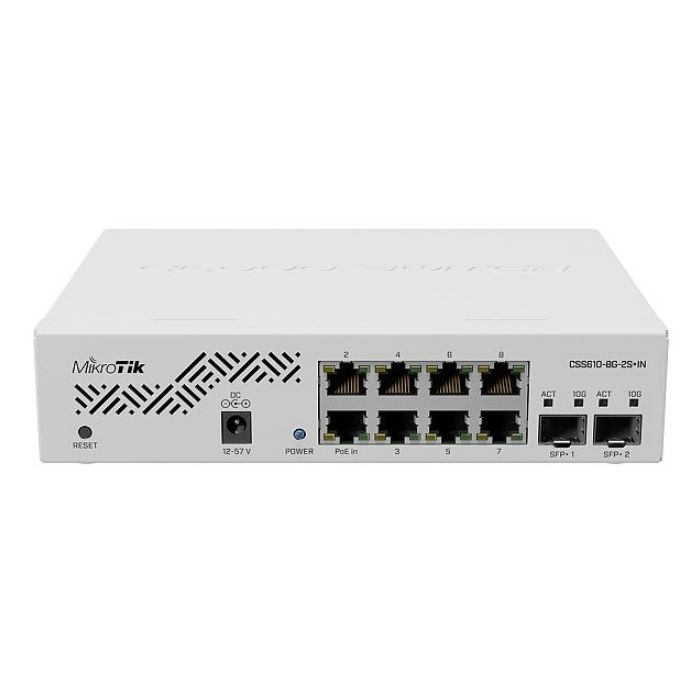 Коммутатор сетевой Mikrotik CSS610-8G-2S+IN Фото