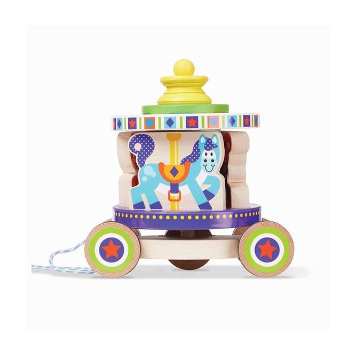 Развивающая игрушка Melissa&Doug Первая деревянная игрушка Карусель Фото