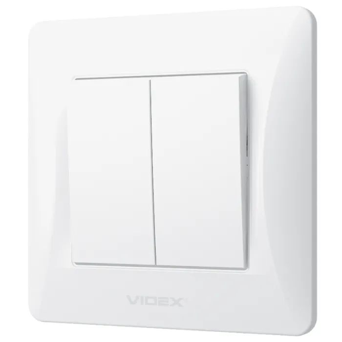 Выключатель Videx BINERA 2кл белый Фото