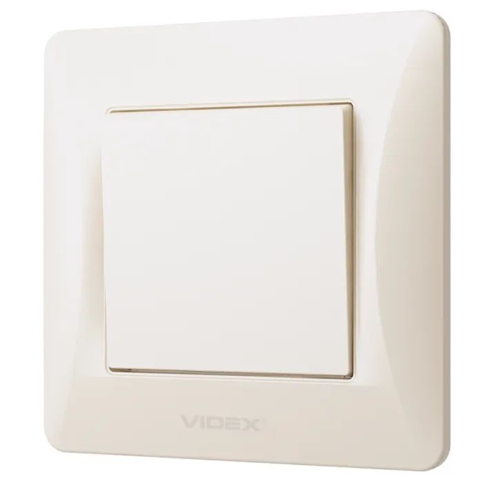 Выключатель Videx BINERA 1кл кремовый Фото