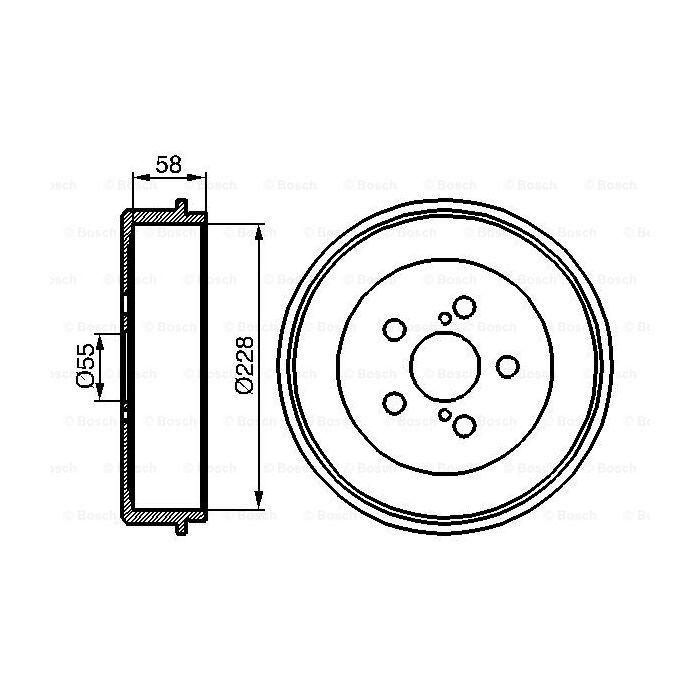 Тормозной барабан Bosch 0 986 477 140 Фото