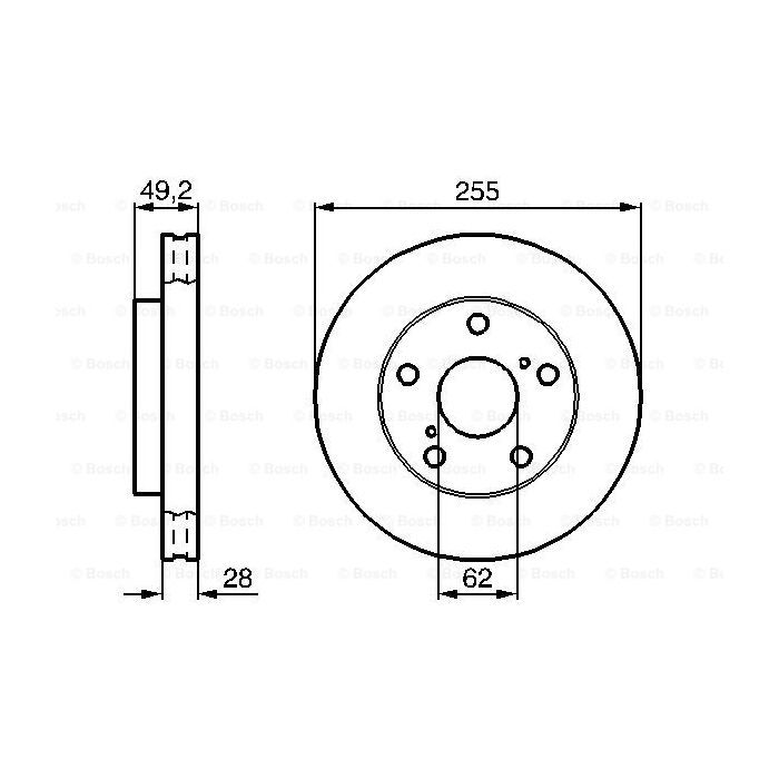 Тормозной диск Bosch 0 986 478 726 Фото