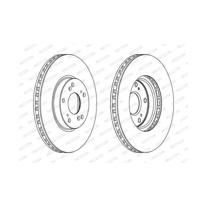 Тормозной диск FERODO DDF1775C Фото