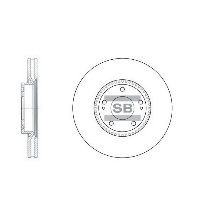 Тормозной диск HI-Q SD1069 Фото