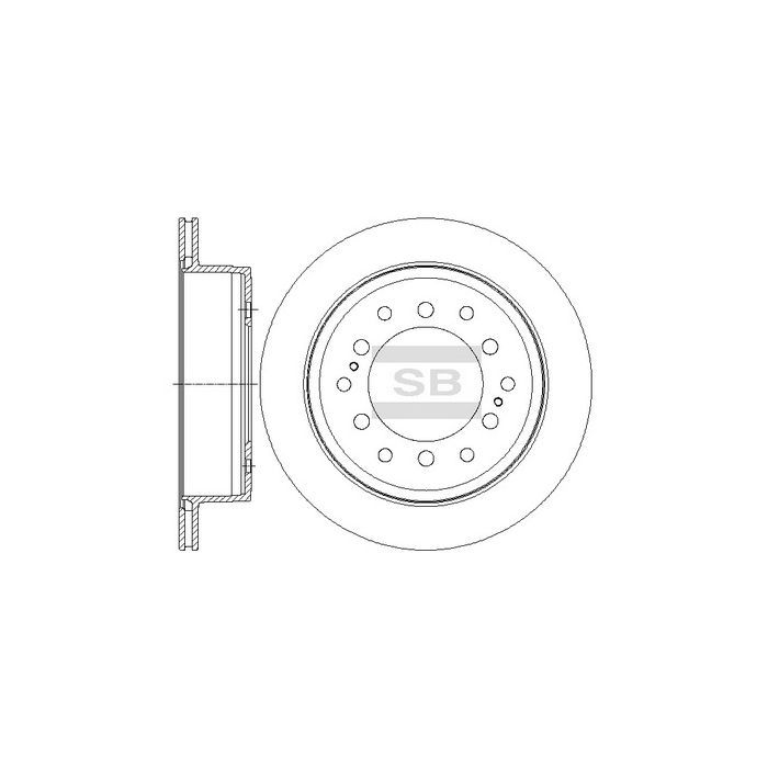 Тормозной диск HI-Q SD4027 Фото