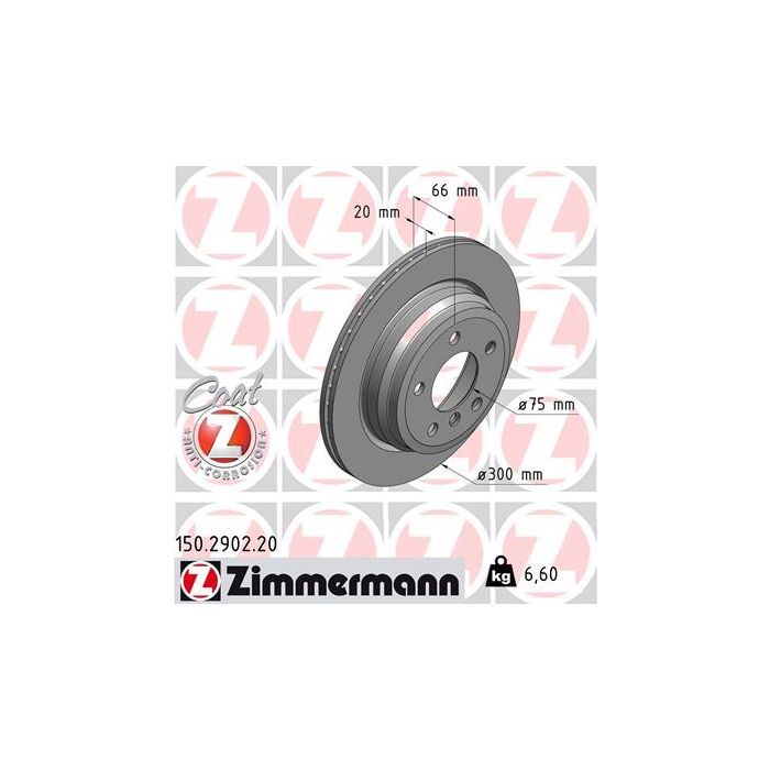 Тормозной диск ZIMMERMANN 150.2902.20 Фото