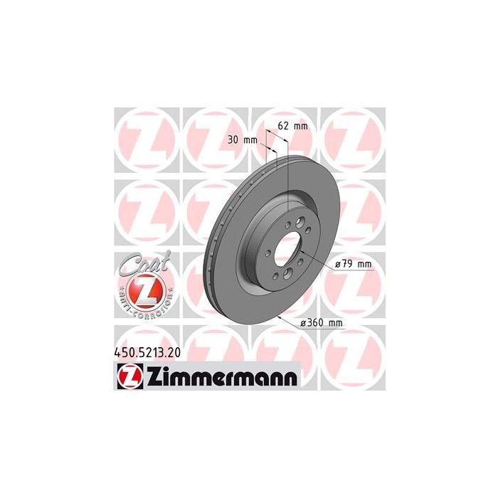 Тормозной диск ZIMMERMANN 450.5213.20 Фото