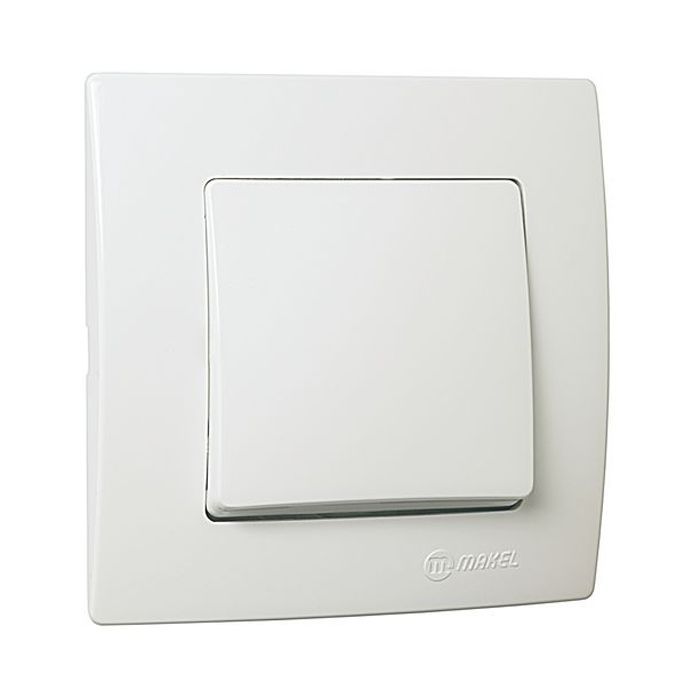 Переключатель MAKEL Lillium Natural Kare Белая Фото