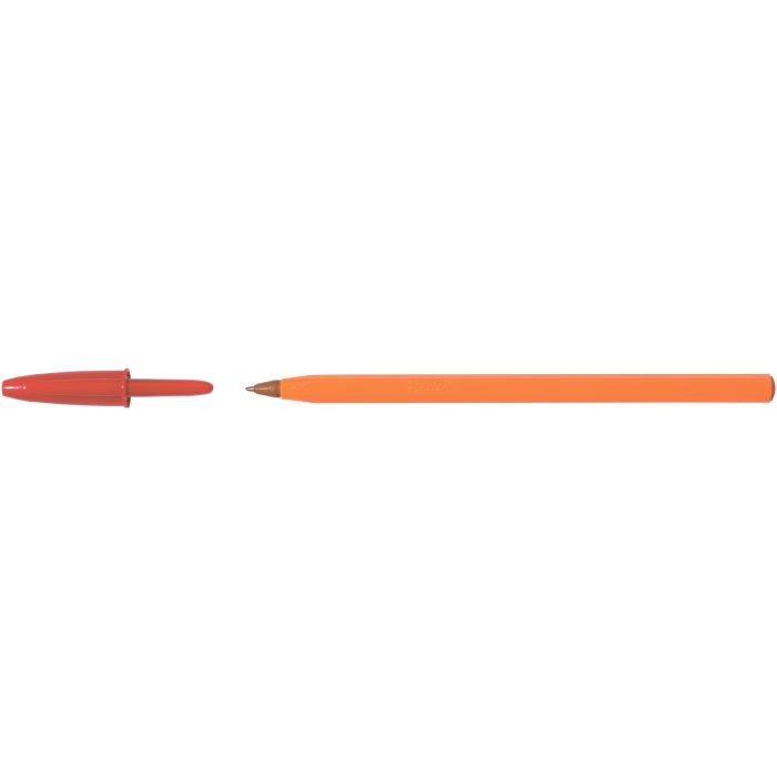 Ручка масляная Bic Orange, червона Фото
