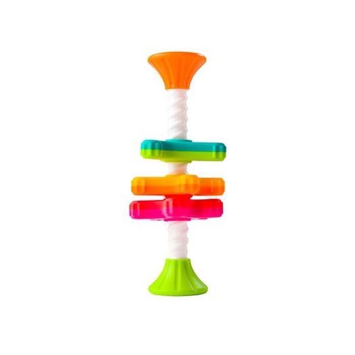 Развивающая игрушка Fat Brain Toys Пірамідка-спиннер тактильна MiniSpinny Фото